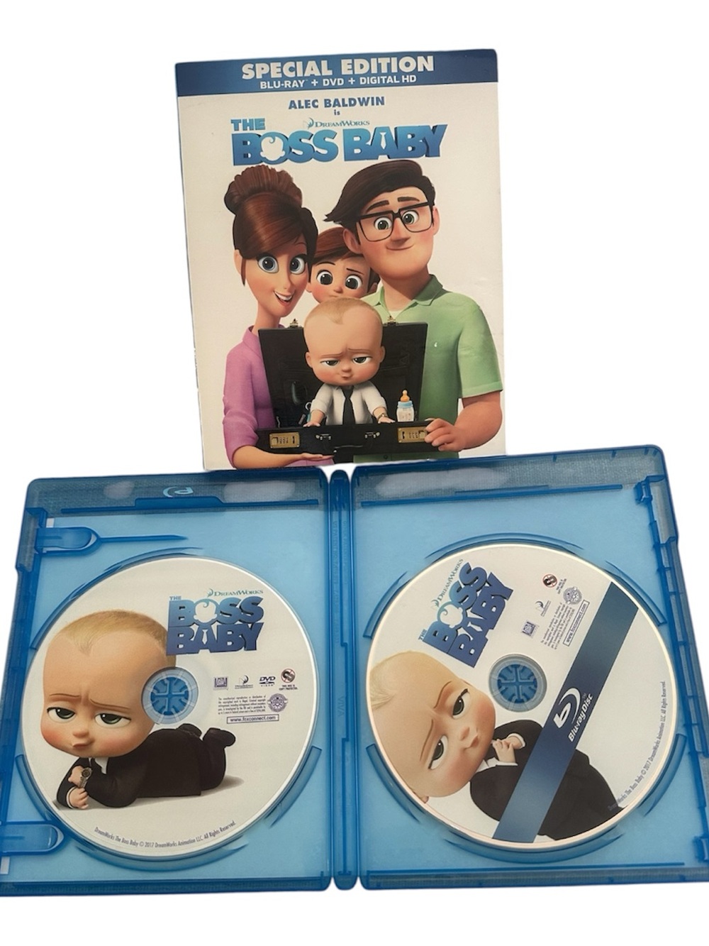 The Boss Baby DVD + Blu-Ray Special Edition 2-Disc Set DreamWorks Animated Movie